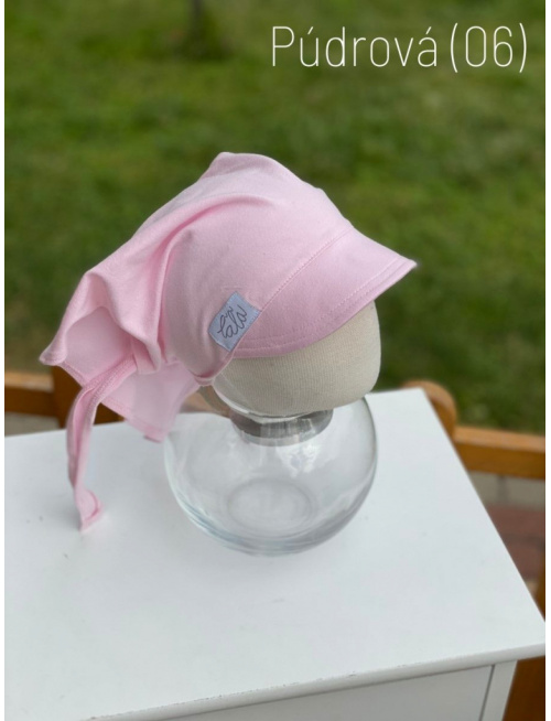 Úpletová šatka SUMMER so šiltom - na viazanie 