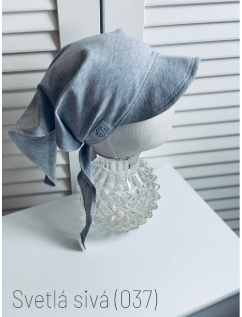 Úpletová šatka SUMMER so šiltom - na viazanie 
