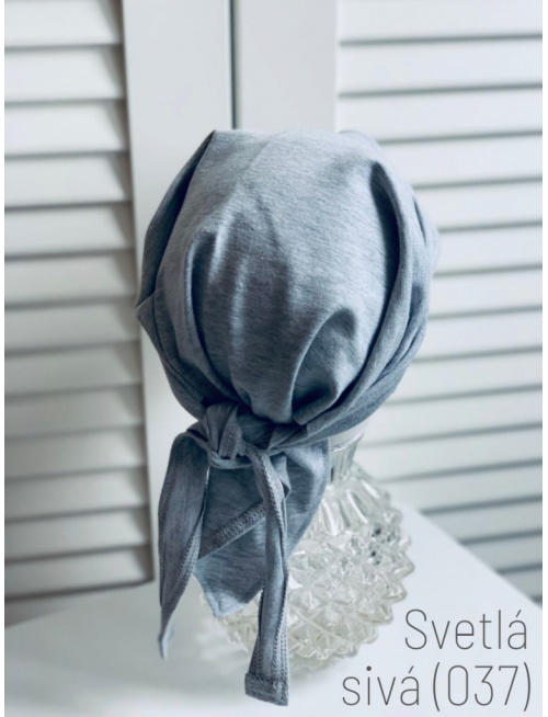 Úpletová šatka SUMMER so šiltom - na viazanie 