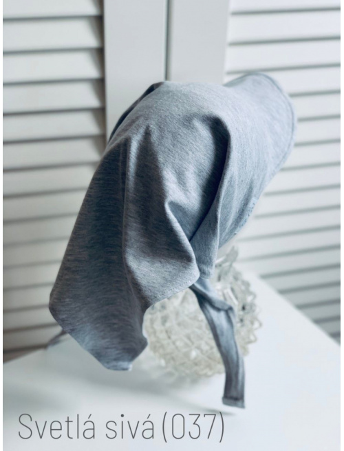 Úpletová šatka SUMMER so šiltom - na viazanie 