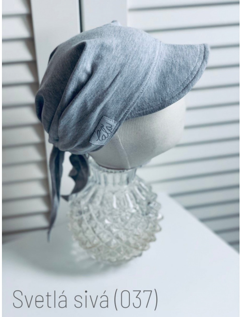 Úpletová šatka SUMMER so šiltom - na viazanie 