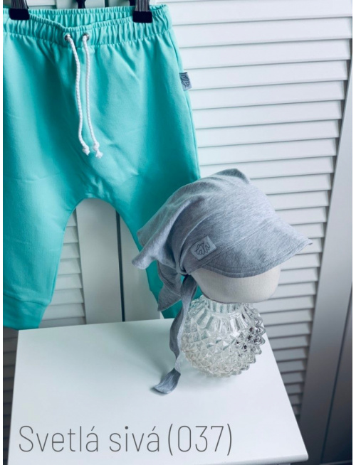 Úpletová šatka SUMMER so šiltom - na viazanie 