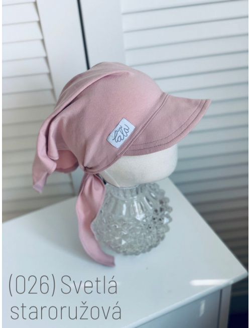 Úpletová šatka SUMMER so šiltom - na viazanie 