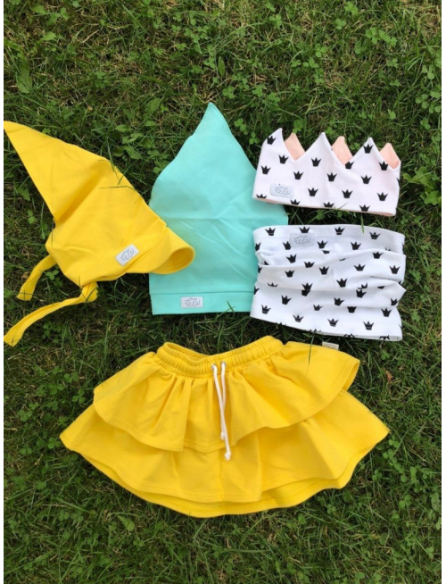 Tepláková šatka SUMMER so šiltom - na viazanie