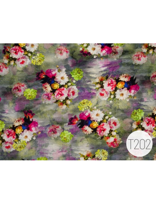 Vzorovaná tepláková šatka SUMMER bez šiltu - na viazanie