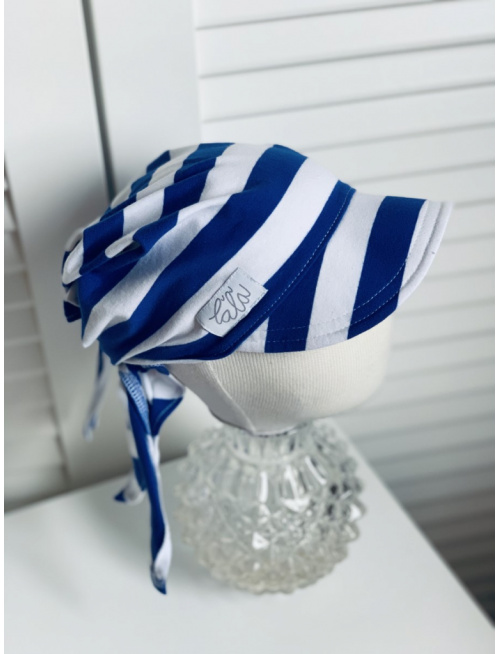 PÁSIKAVÁ úpletová šatka SUMMER so šiltom - na viazanie