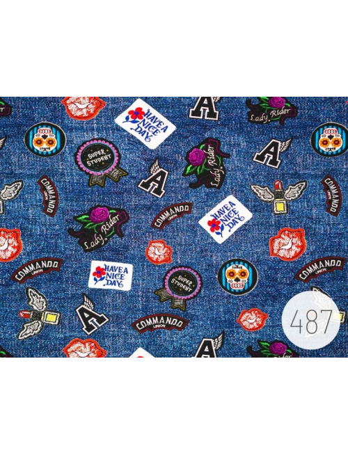 Úpletová šatka SUMMER s čiernym šiltom - na viazanie - REBELKA