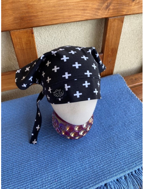 Vzorovaná úpletová šatka SUMMER bez šiltu - na viazanie