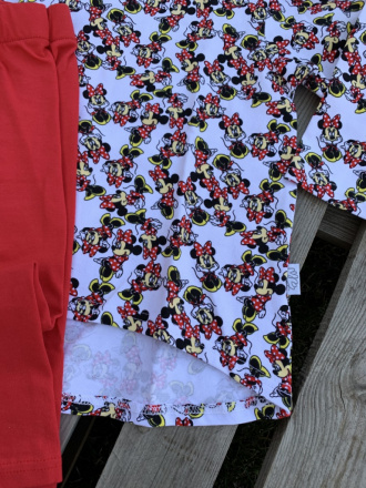 Detské pyžamko s rastúcimi manžetami MINNIE - tunikový strih
