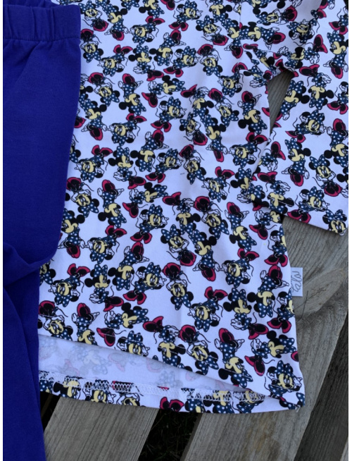 Detské pyžamko s rastúcimi manžetami MINNIE - tunikový strih