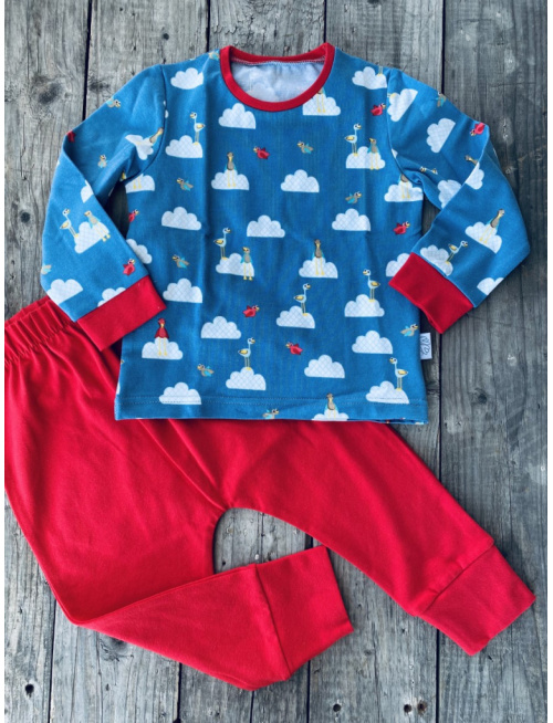 Detské pyžamko s rastúcimi manžetami BOCIAN - klasik strih