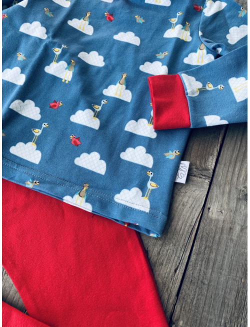 Detské pyžamko s rastúcimi manžetami BOCIAN - klasik strih