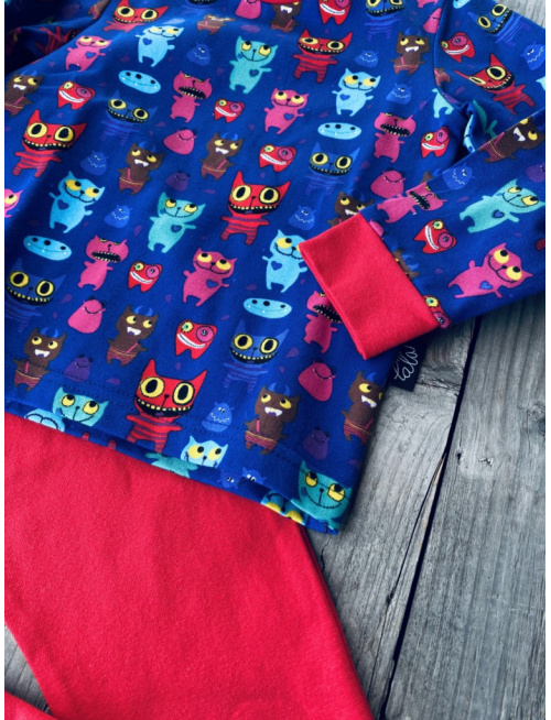 Detské pyžamko s rastúcimi manžetami STRAŠIDIELKO - klasik strih