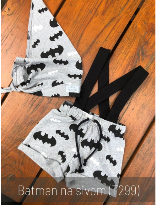 Vzorovaná tepláková šatka bez šiltu - na uzol Maťko