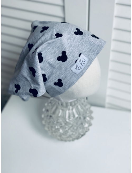 Vzorovaná úpletová šatka bez šiltu na uzol MAŤKO