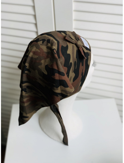 Vzorovaná úpletová šatka bez šiltu na uzol MAŤKO