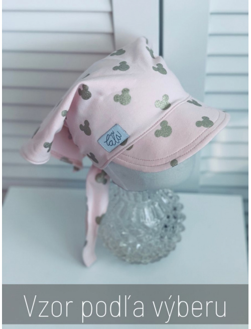 Vzorovaná tepláková šatka SUMMER so šiltom - na viazanie