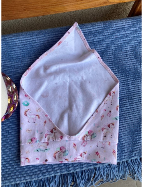 Vzorovaná úpletová šatka LORY bez šiltu - na pevno