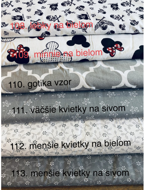 Vzorkovník - 100% pevná bavlna