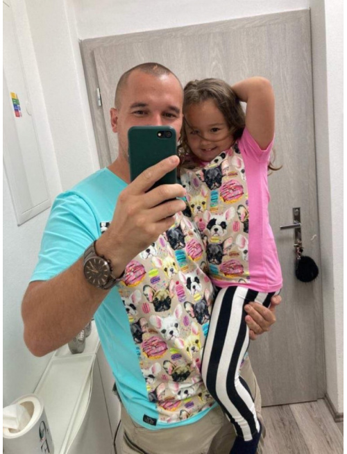 Pásikavé ÚPLETOVÉ legíny KLASIK - čierna/biela