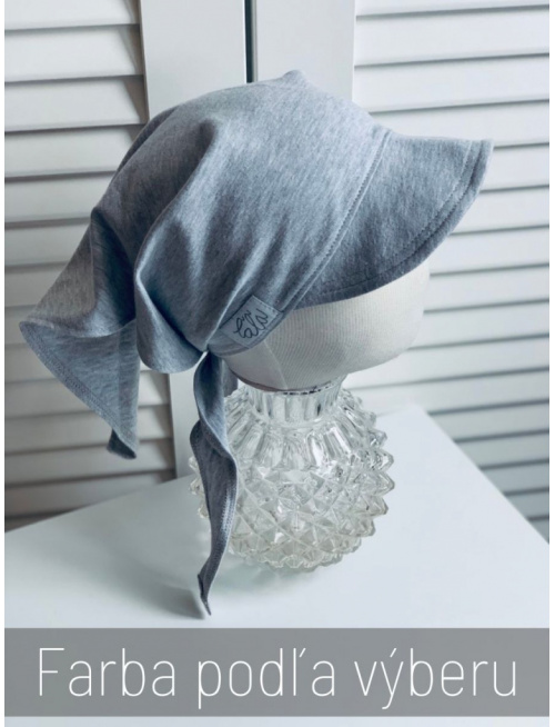 Úpletová šatka SUMMER so šiltom - na viazanie 