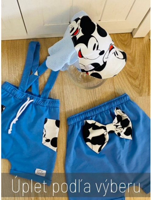 Dierková šatka SUMMER so šiltom - na viazanie -Mickey
