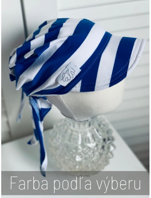 PÁSIKAVÁ úpletová šatka SUMMER so šiltom - na viazanie