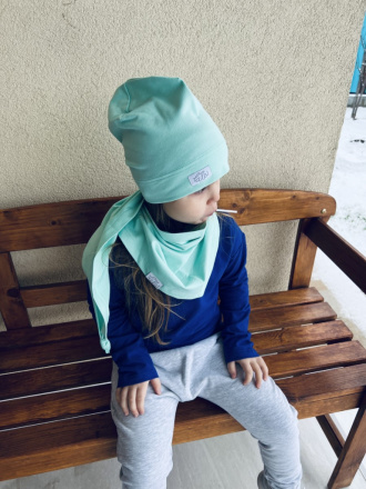 Šatka tepláková jednofarebná - jednovrstvová