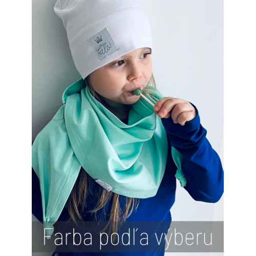 Šatka tepláková jednofarebná - jednovrstvová