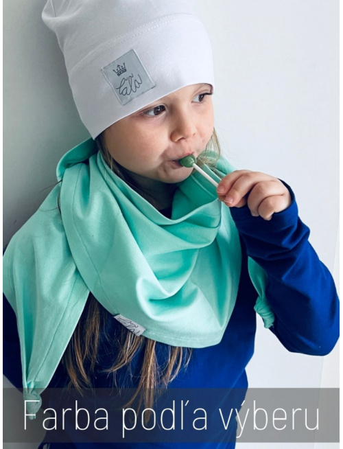 Šatka tepláková jednofarebná - jednovrstvová