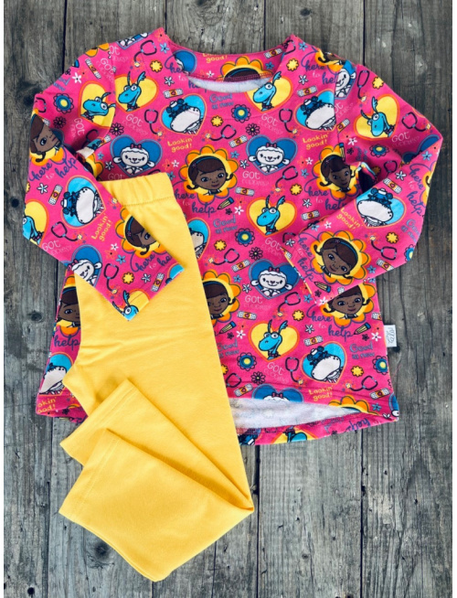 Domáci úbor ZDRAVOTNÍČKA - tunikový strih - LEN DO VYPREDANIA ZÁSOB