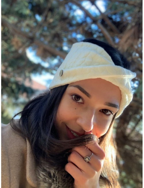 Vrkočová preklopená čelenka MASLOVÁ