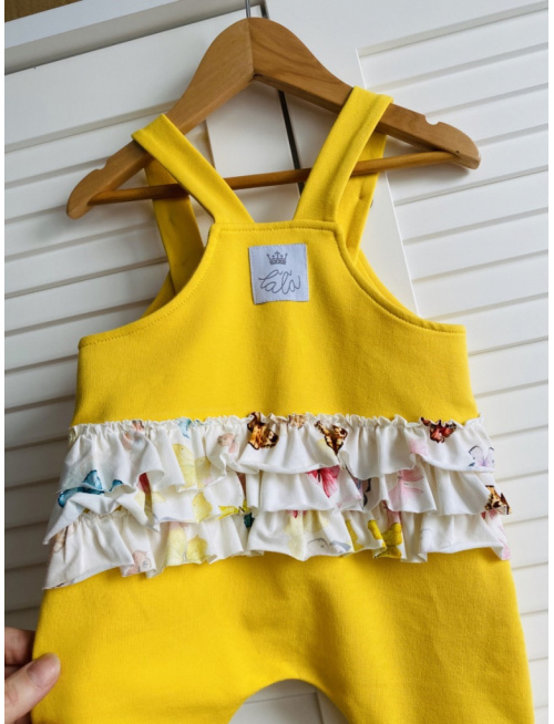 Teplákové gate na traky s kolenačkami a volánikom na chrbátiku