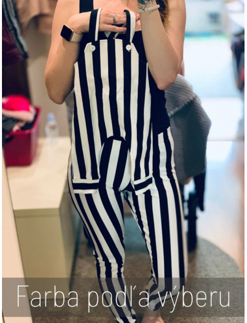 Teplákové pásikavé gate na traky