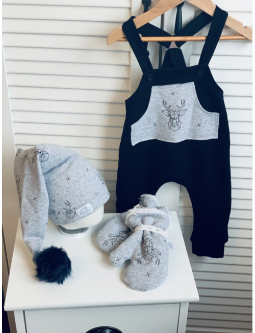 Teplákové gate na traky so vzorovaným predným vreckom