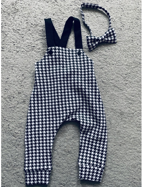 Teplákové gate na traky ČIERNO-BIELE