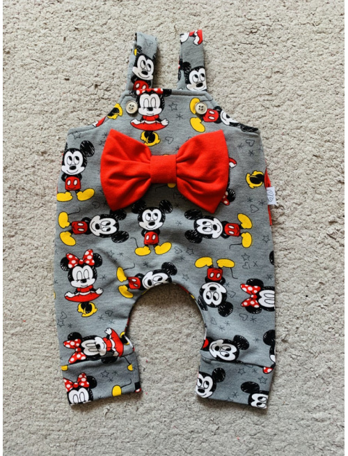 Teplákové gate na traky Minnie s mašľou a volánom