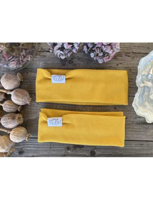 Rebro čelenka ROVNÁ - horčicová