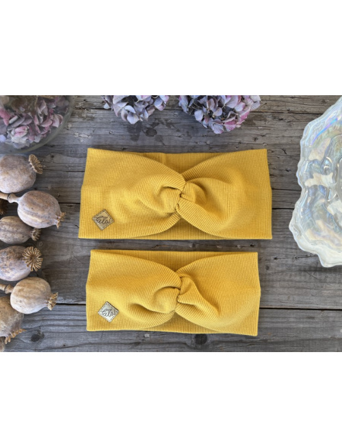 Rebro čelenka TOČENÁ - horčicová