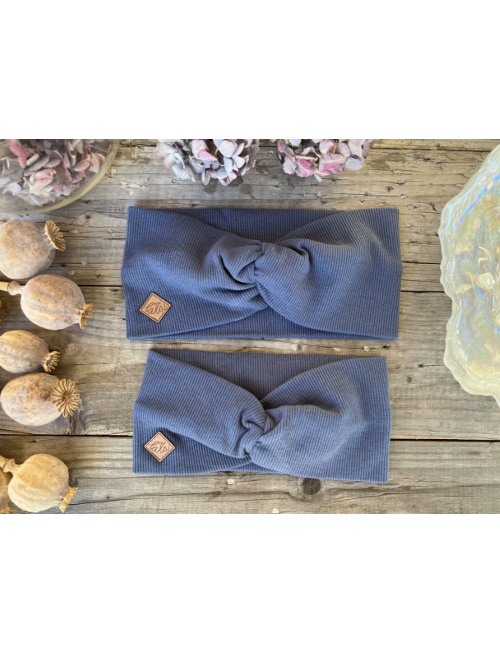 Rebro čelenka TOČENÁ - indigo