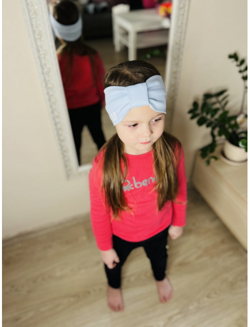 Rebro čelenka TURBAN - svetlomodrá