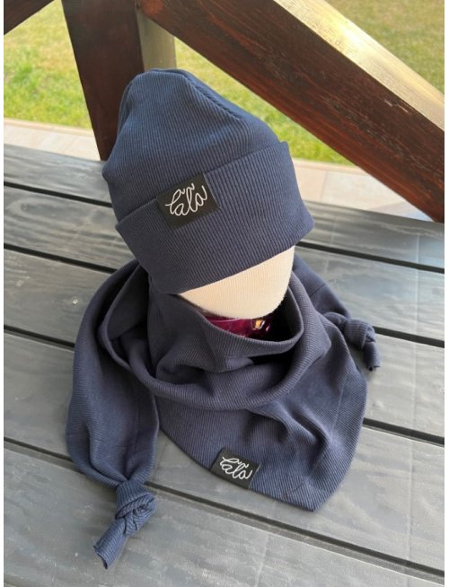 Rebro šatka - tmavomodrá