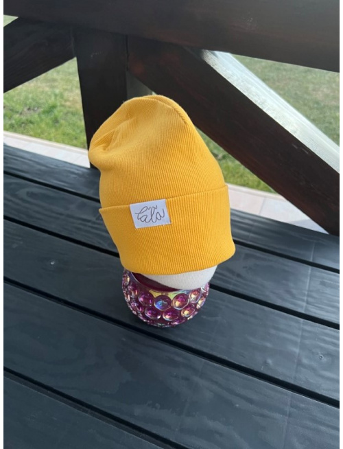 Rebro ŠMOLKO čiapka - horčicová