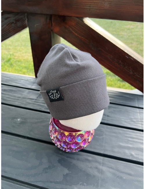 Rebro PLYTKÁ čiapka - antracit