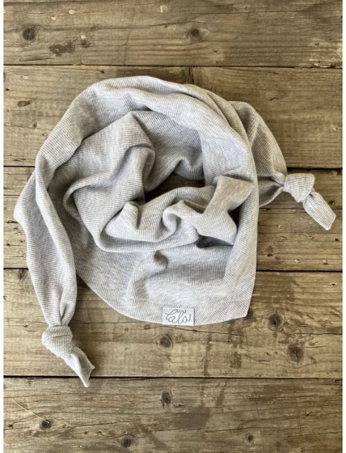 Rebro šatka - svetlosivý melír