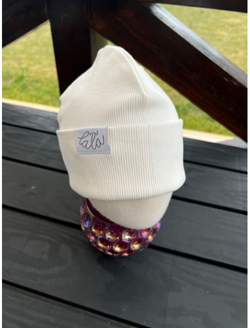 Rebro PLYTKÁ čiapka - natural maslová