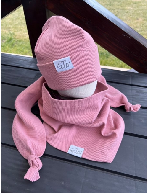 Rebro PLYTKÁ čiapka - staroružová