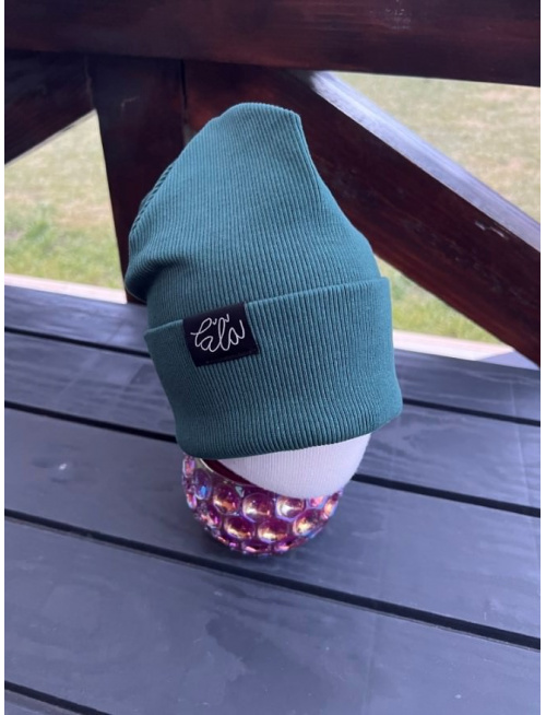 Rebro ŠMOLKO čiapka - smaragdovo zelená