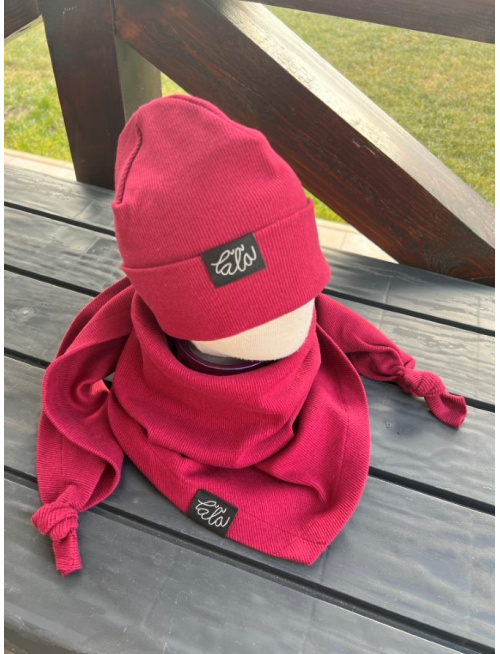 Rebro šatka - bordová