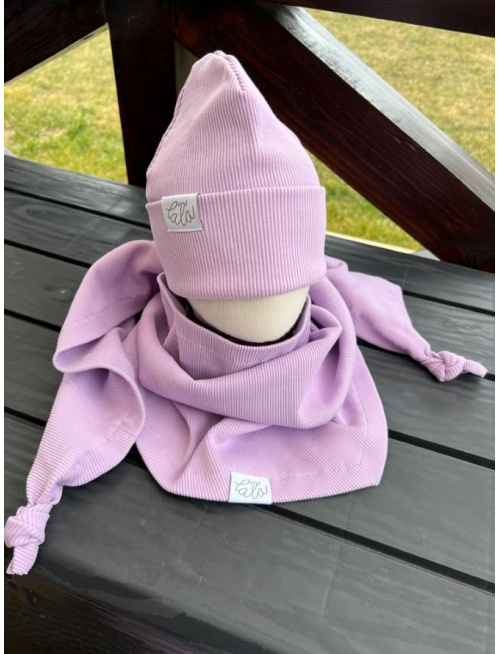 Rebro PLYTKÁ čiapka - lila